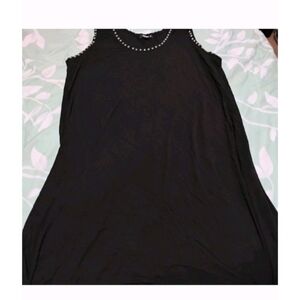 Elegant Black Studded Mini Dress